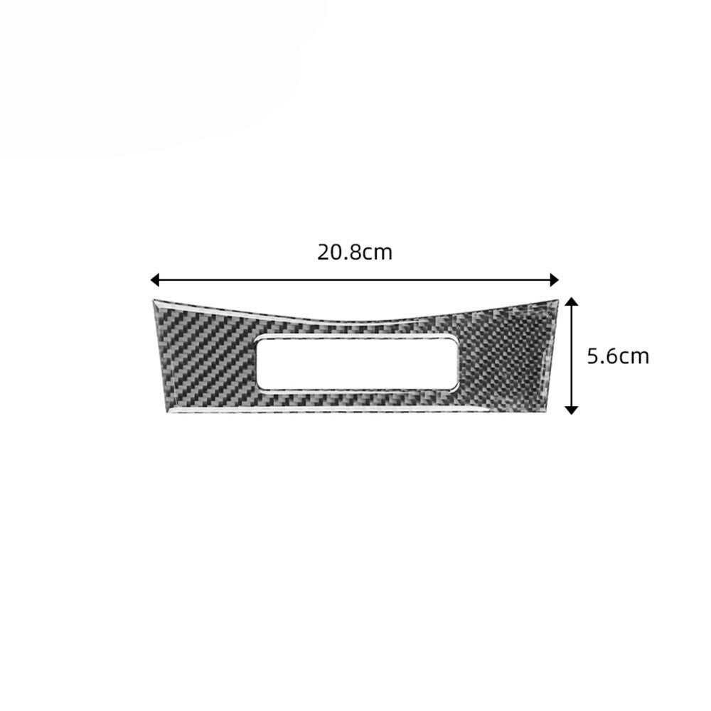 Carbon Fiber Safe Belt Attention Panel Cover Trim for Toyota for Corolla 2007-2013