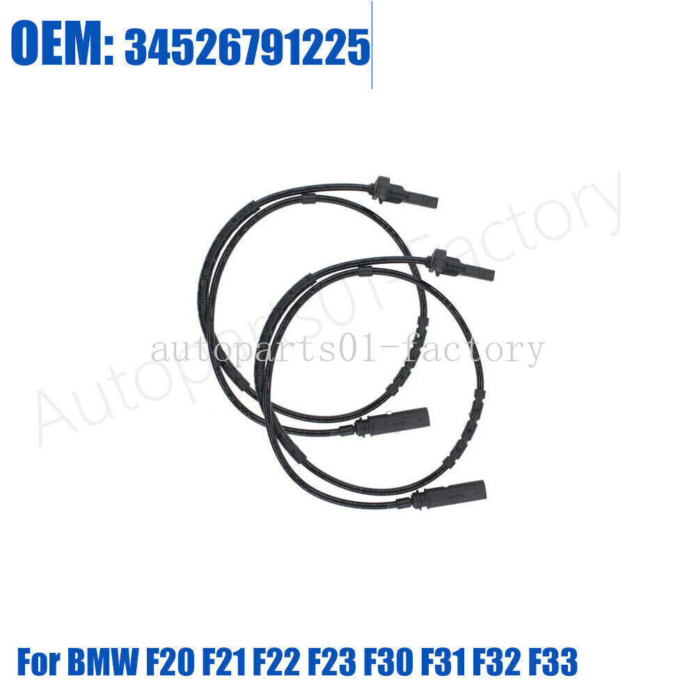 2PCS Rear ABS Wheel Speed Sensor for BMW F22 F23 F30 F32 F33 F36 F35 F80 F82 F83
