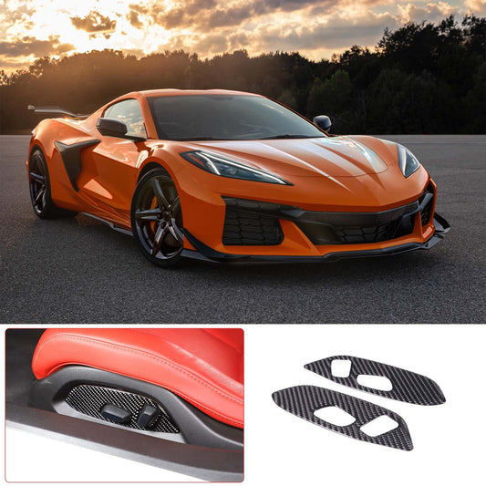 Leather armrest box with rear storage pocket for Corvette C7 2014-2019