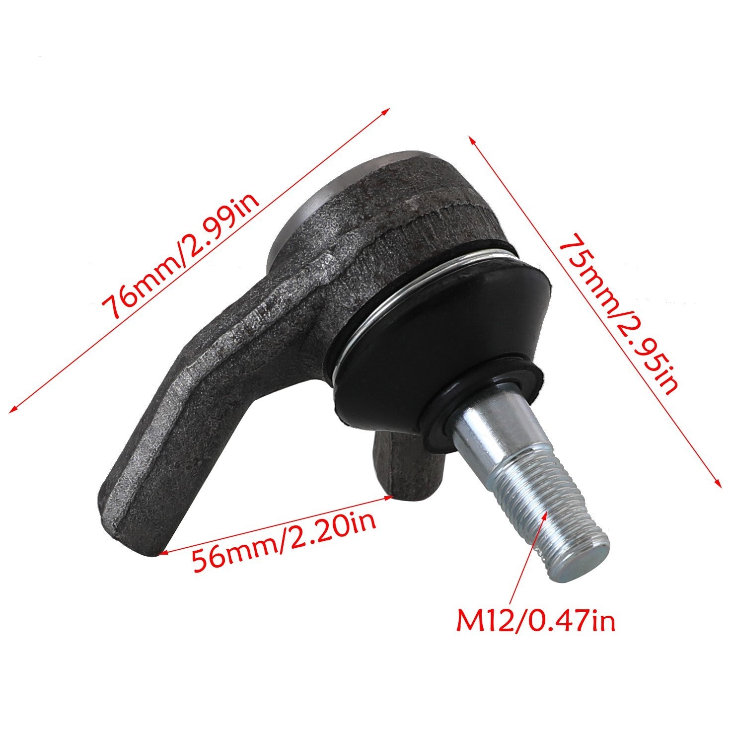 12mm tie rod end ball joint for all-terrain vehicles, four-wheel drive vehicles, go-karts, scooters - cooler