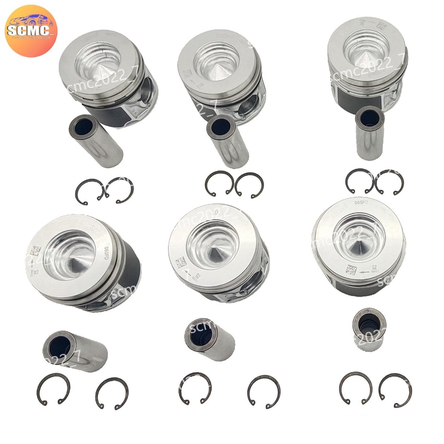 6x Pistons Rings Set For ¦µ83.01mm For VWTouareg for Audi A4 A5 Q5 Q7 for Porsche 3.0TDI