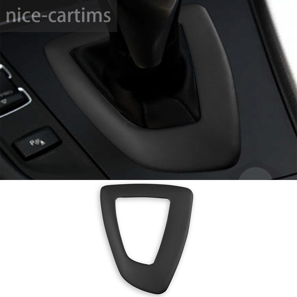 PU Leather Dark Gray Gear Shift Cover for BMW 1 2 3 4 Series 3GT F30 F34 2013-19