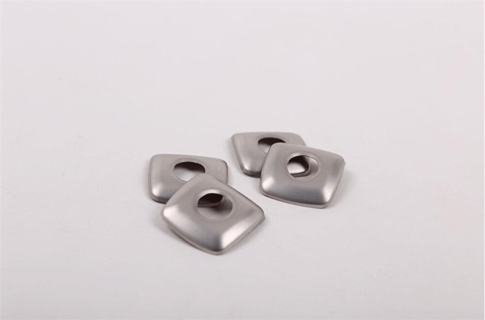 4¡ÁSteel Silver Interior Door Lock Pins Ring Trim for BMW X5 E70 X6 E71 2008-2013