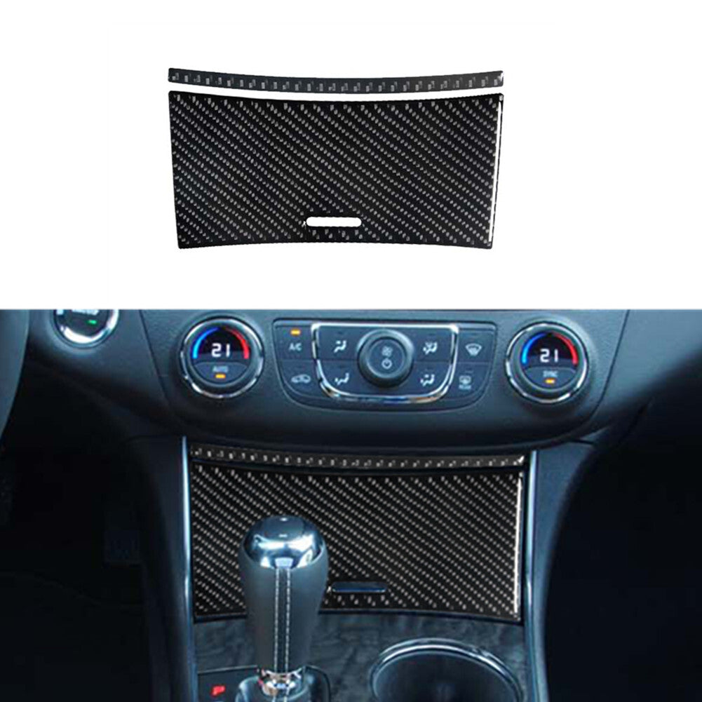 2X Central Storage Box Panel Trim Cover Carbon Fiber for Chevy Impala 2014-2020