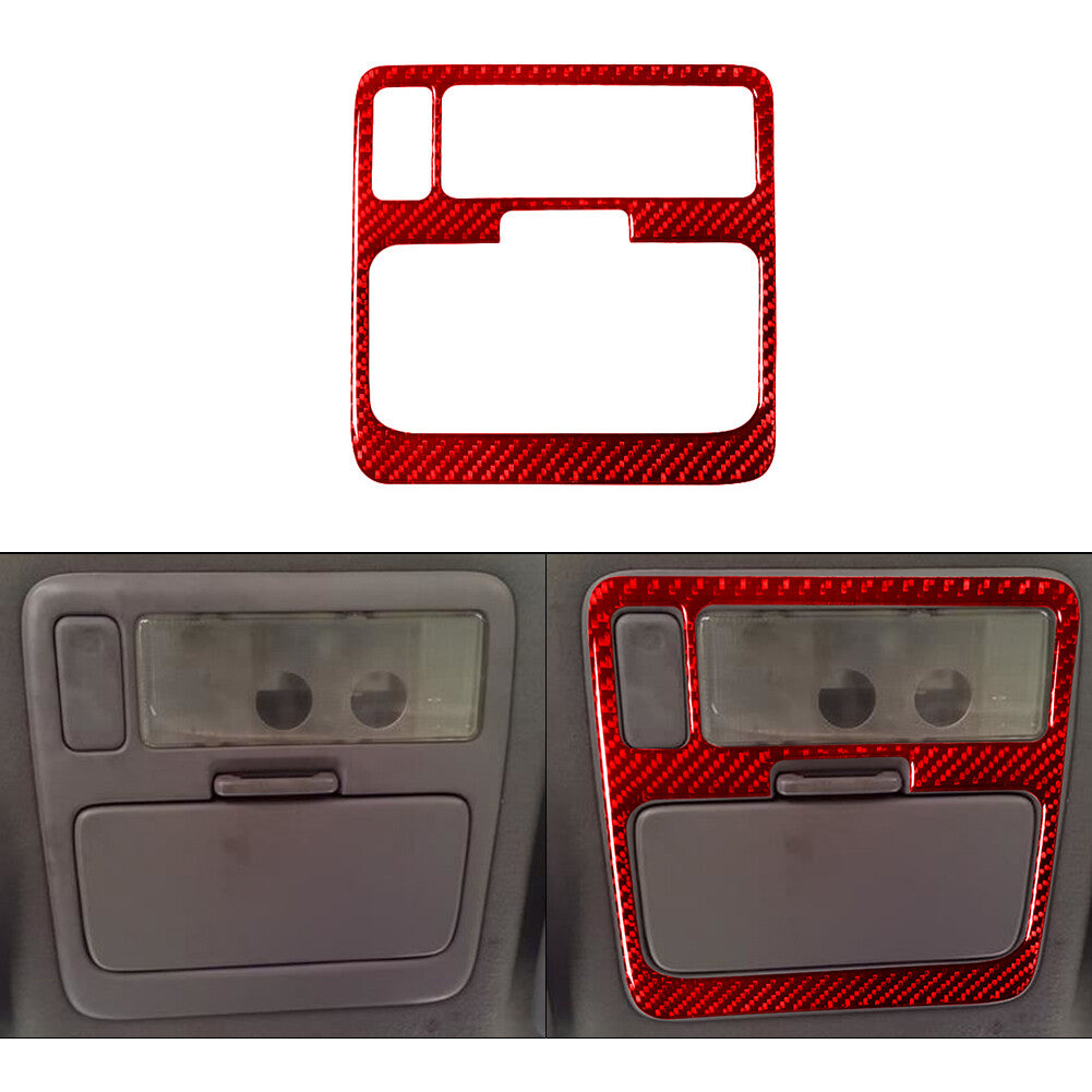 Red Carbon Fiber Interior Overhead Console Frame Trim for Lexus RX300 1998-2003