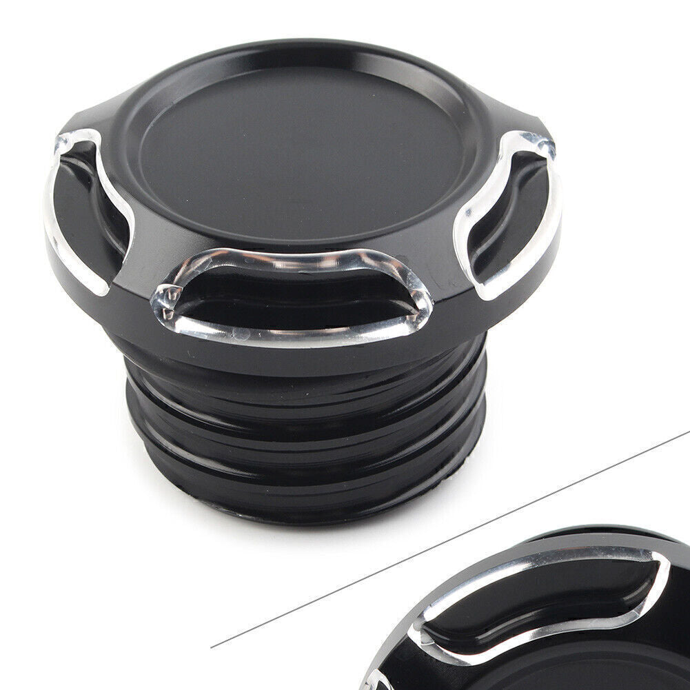 CNC Cut Gas Cap Fuel Tank Right-hand Thread Fit for Harley Dyna Softail