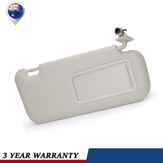 1X BBM369-270C-75 For 2010-2013 for Mazda 3 W/Light Right Side NEW Grey Sun Visor