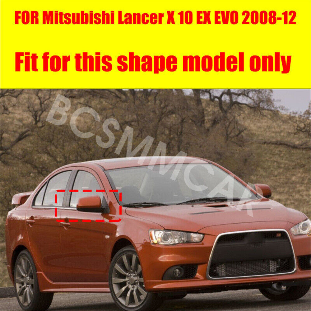 Rearview Mirror Covers Trims Fit for Mitsubishi Lancer EVO Evolution 2008-2012