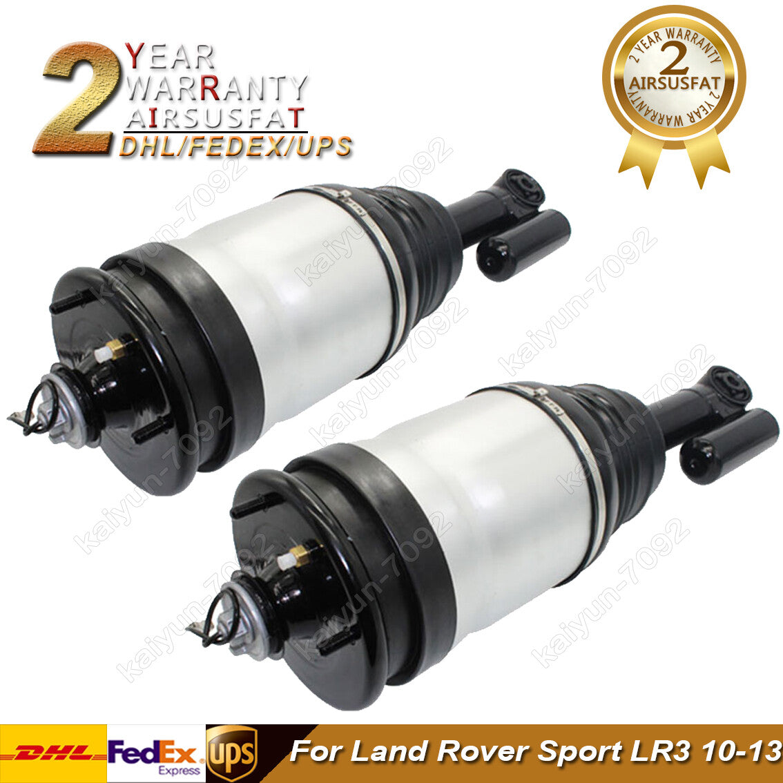 2x Rear Air Suspension Shocks w/ADS for Range Rover Sport LR3 2010-2013 LR015020