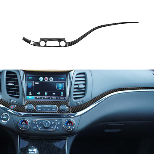 2 Center Control Button + Dashboard Trim Carbon Fiber for Chevy Impala 2014-2020