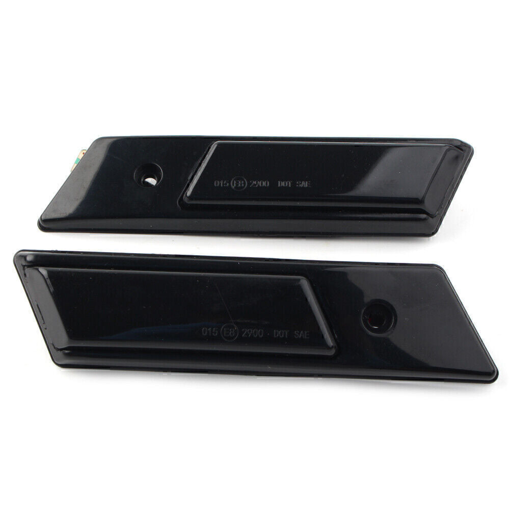 for BMW 3 5 7 Series E36 E34 E32 Black Dynamic LED Side Marker Turn Signal Light