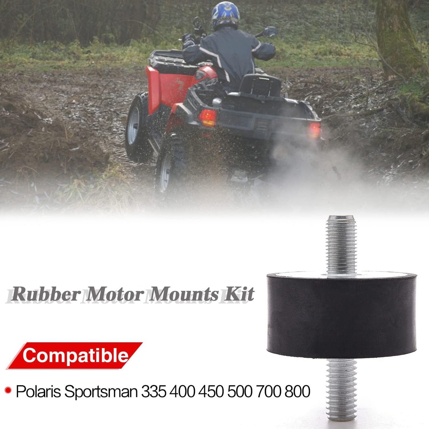 Front Rubber Engine Motor Mount for Polaris Sportsman 800 Worker/Diesel/Big Boss