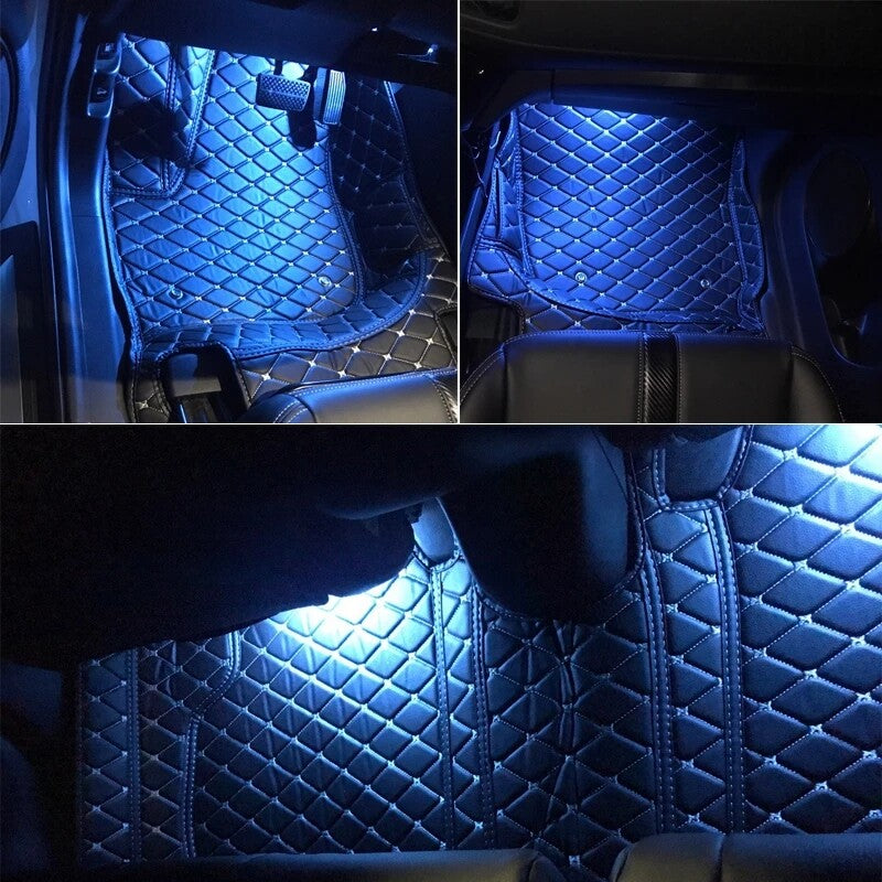 12V LED Atmosphere Light Decorative Lamp Foot Lights Blue for Toyota for Camry 18-20