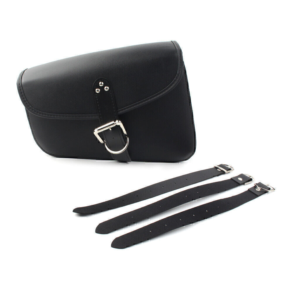 for Harley Sportster Iron 883 1200 72 Left Side PU Leather Saddlebag Saddle Bag