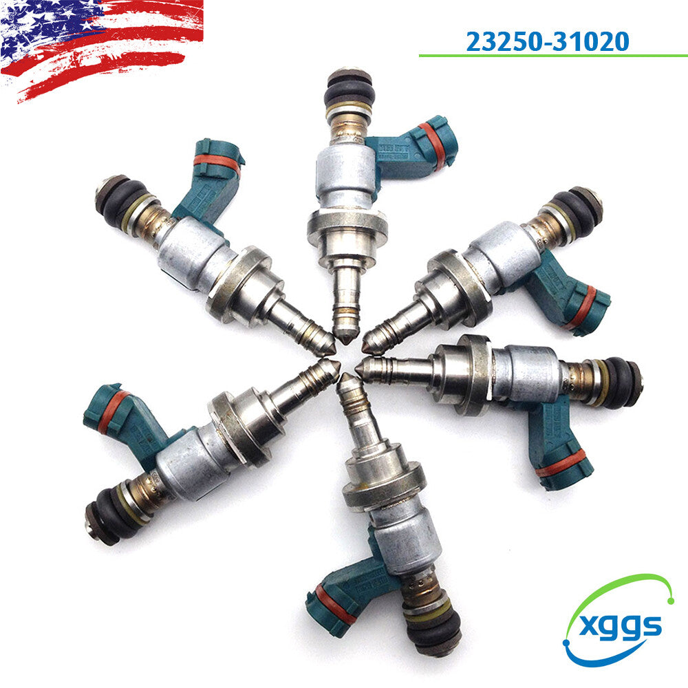 6PCS for 2006-2015 for Lexus IS250 2.5L GS300 3.0L 2006 Fuel Injector 23250-31020
