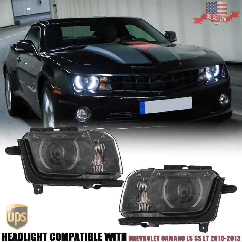 Pair Set HID Headlight For 2010-2013 for Chevy Camaro LS SS LT 2012-2015 Camaro ZL1