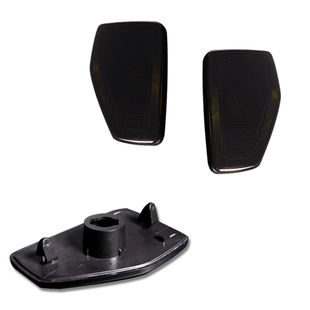 Smoked front bumper side marker light housing cover kit for 2006-2010 for HUMMER H3