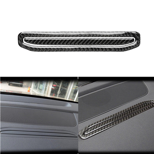 Navigation Box Panel Trim Interior Carbon Fiber Sticker for Audi Q7 2016-2019