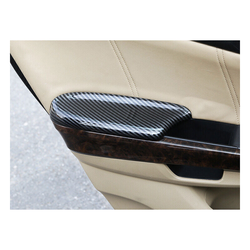 for Honda Accord 08-2012 4P Carbon Fiber Interior Door Armrest Panel cover Trim