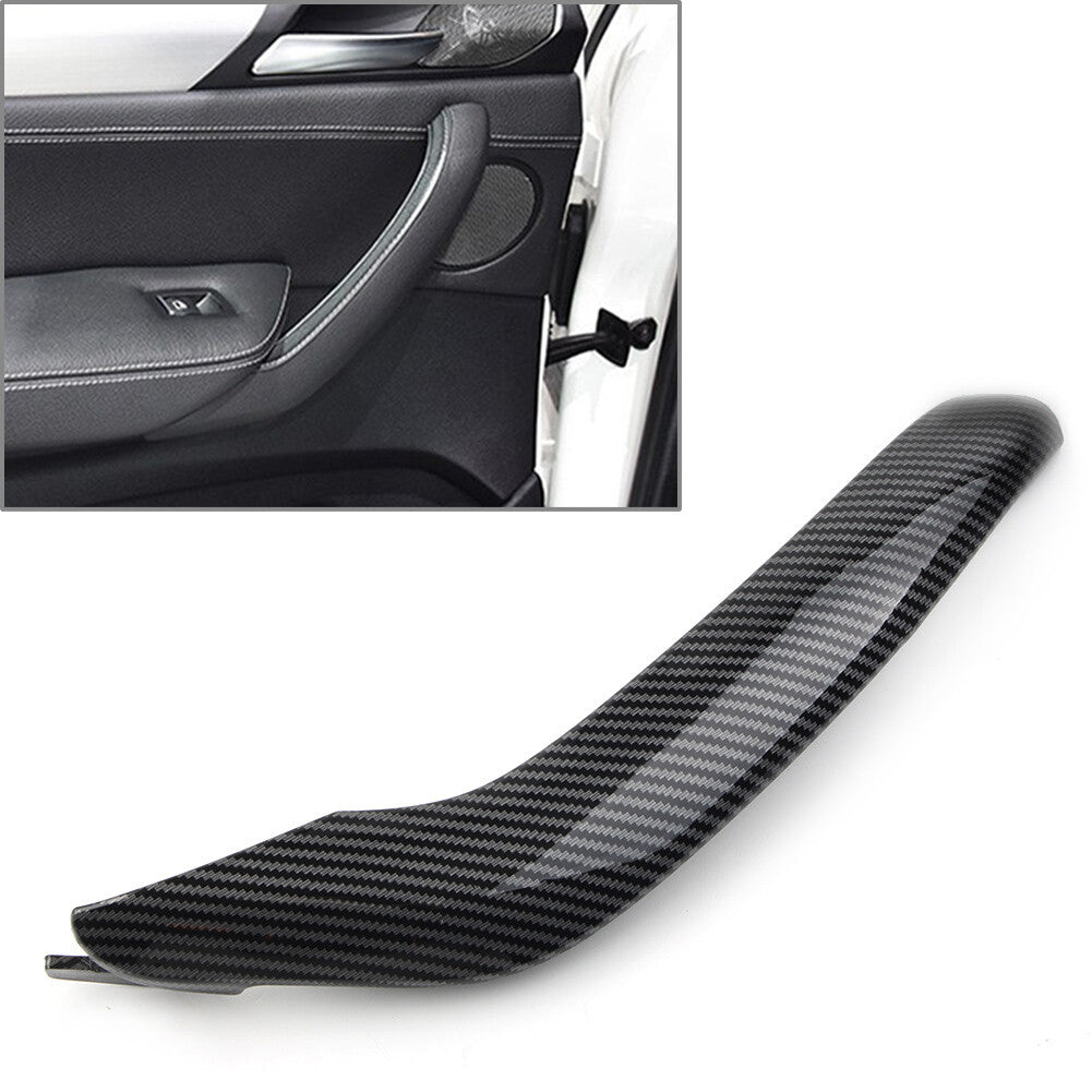 FIT for BMW X3 X4 F25 F26 10-17 Black Car Left Inner Door Pull Handle Trim Cover