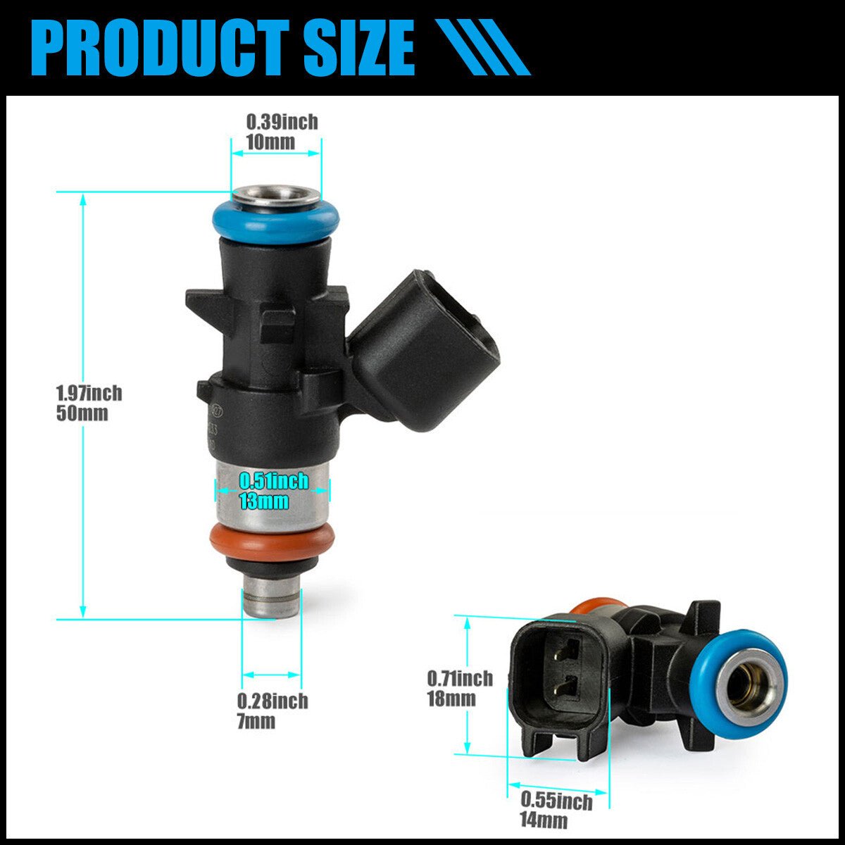 6X Fuel Injectors 0280158233 fit for 2014-2017 for Ram Promaster 1500 2500 3500 3.6L