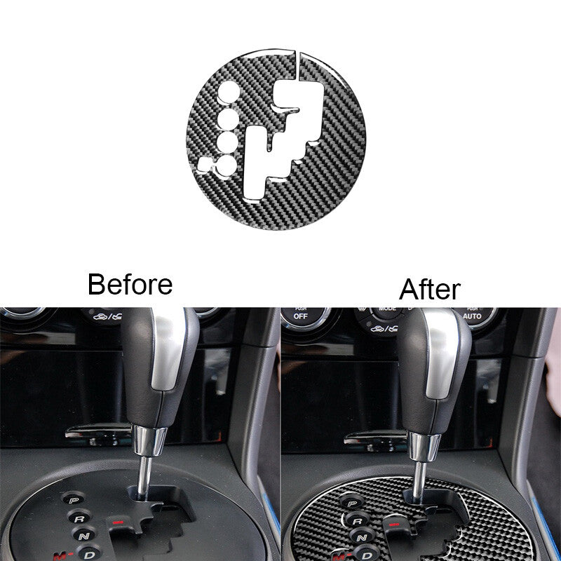 for Mazda RX-8 2004-2008 Carbon Fiber Gear Shift Panel Decorative Cover Trim