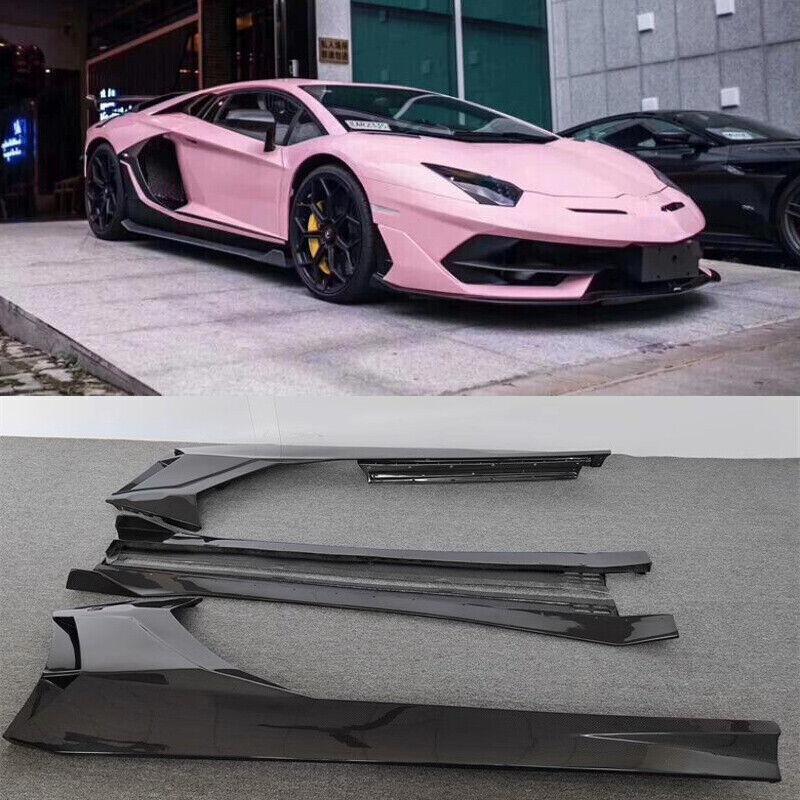 Carbon fiber side skirt lip for Lamborghini Aventador LP700 LP720 LP750 (11-19)