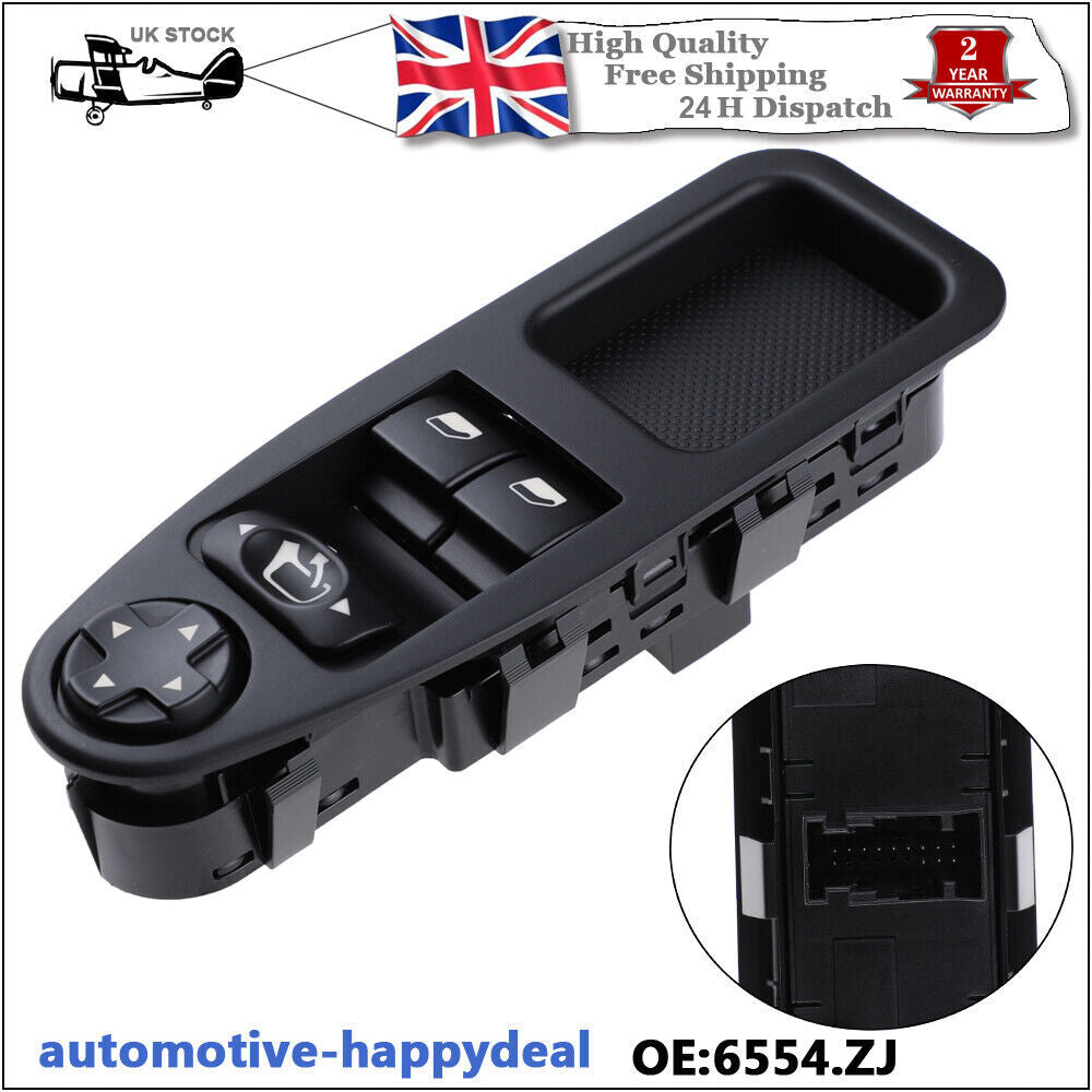 ELECTRIC WINDOW SWITCH for FIAT SCUDO for CITROEN DISPATCH for PEUGEOT EXPERT 6554ZJ