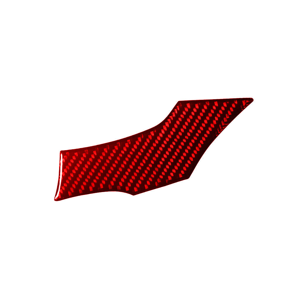 Red Carbon Fiber Below Of Climate Control Cover Trim for Ford Fiesta 2011-2015