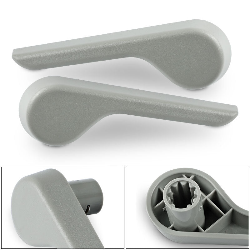 Pair Front for Seat Recliner Levers LR Handle Gray For Silverado for Sierra Truck 07-14
