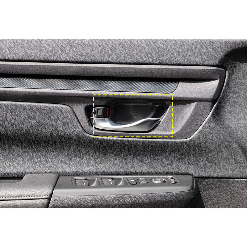 for Honda CR-V 2023-2024 Bright Black Car Inner Door Handle Bowl cover sticker