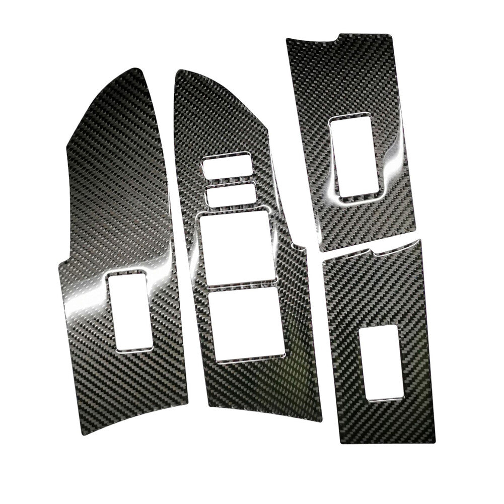 Carbon Fiber Window Control Button Cover Trim for Toyota for Corolla 2014-2018