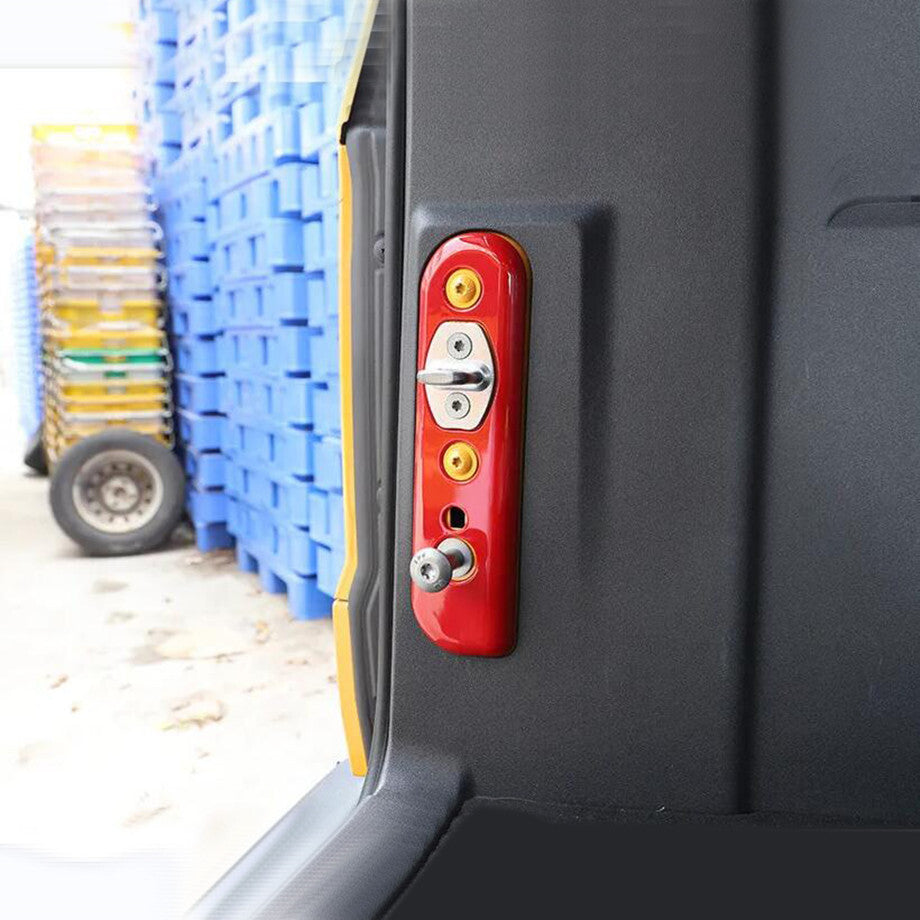 Suitable for 21-24 year old for Ford for Mustang , red interior tailgate, trunk lid lock panel cover trim