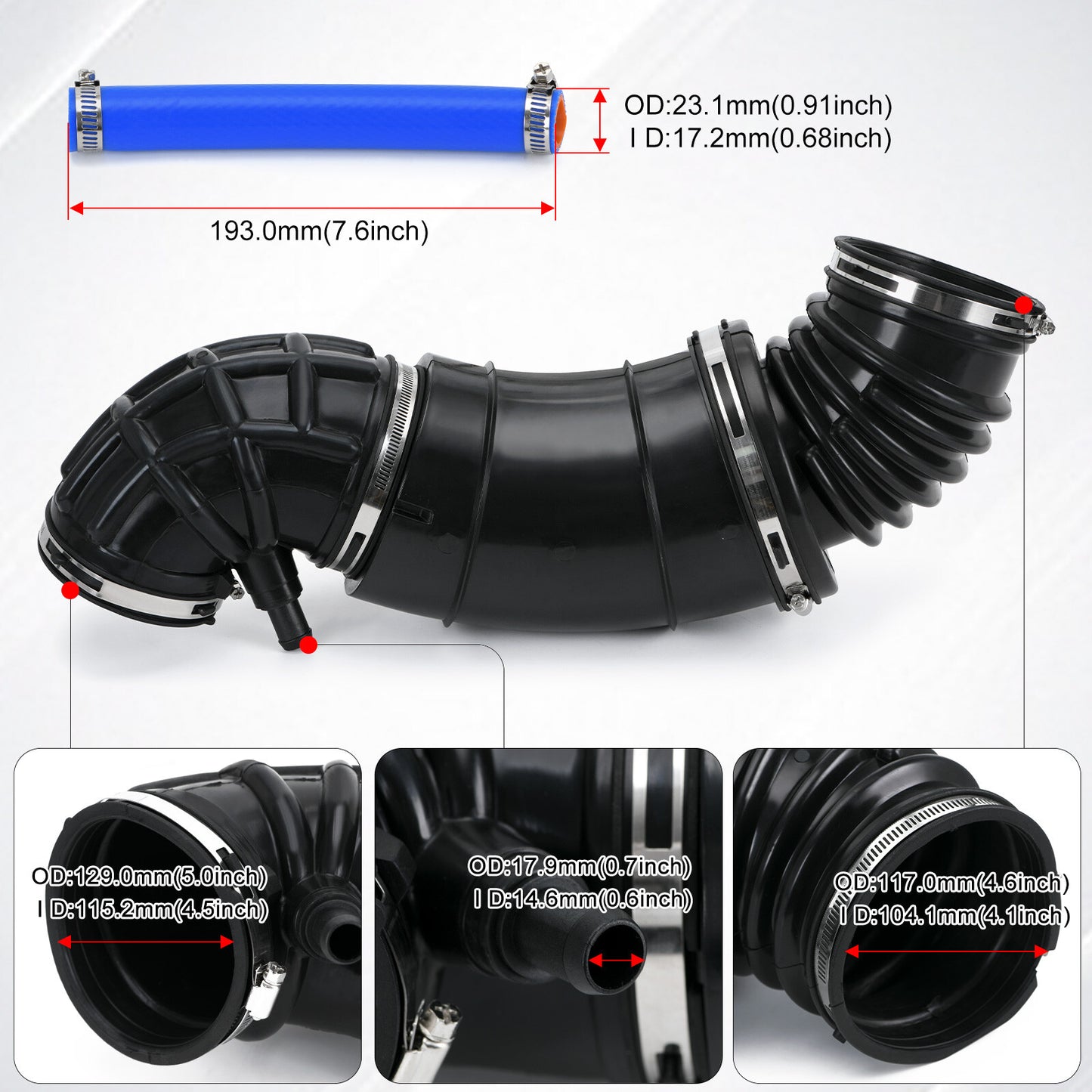 53032944AH Engine Air Intake Hose For 07-18 for Dodge for Ram 2500 3500 4000 4500 5500