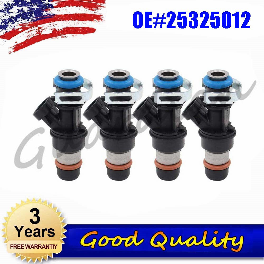 4PCS Fuel Injectors 25325012 for Chevrolet S10 for GMC Sonoma 2000-2003 2001 2002