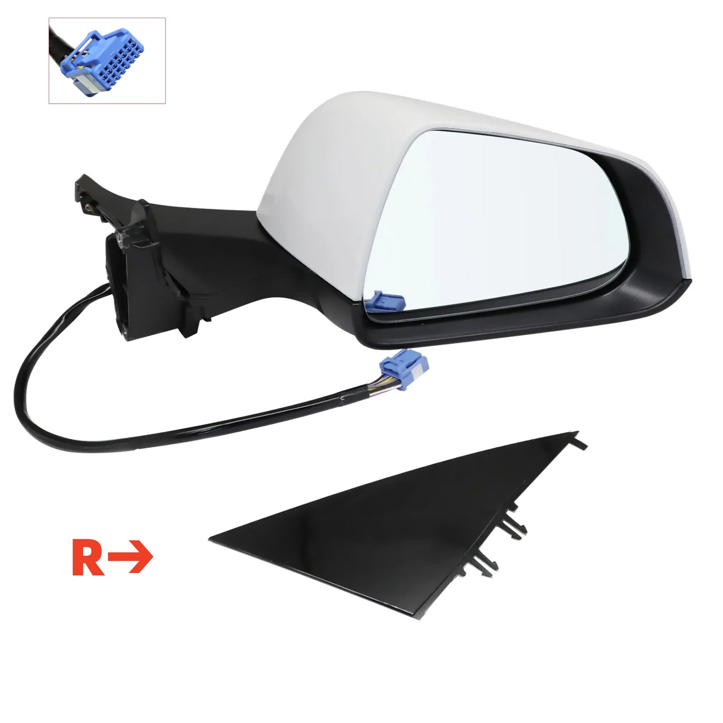 Front Right Side Rearview Mirror Replace Parts for Tesla Model 3 M3 2017-2023