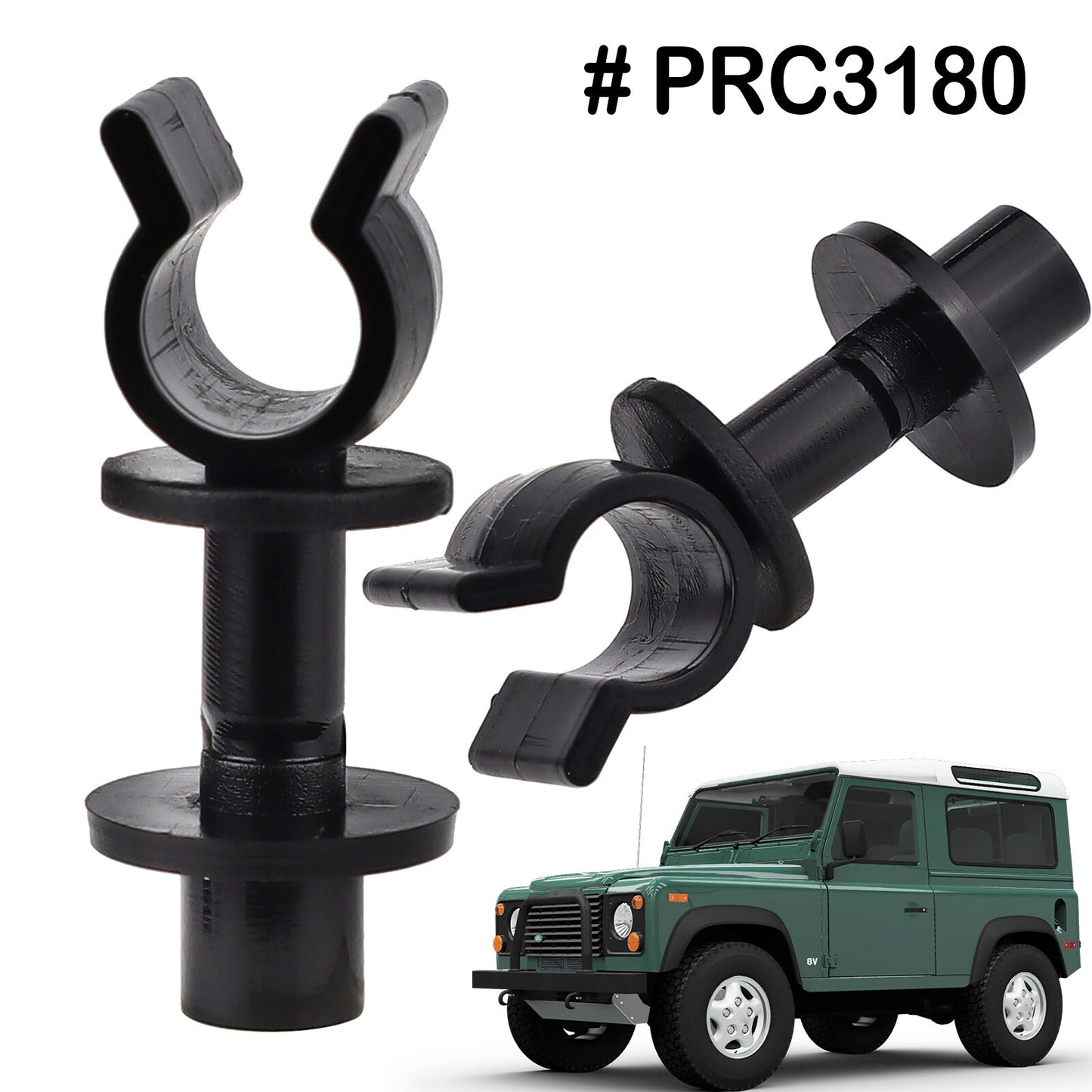2x Bonnet Stay Prop Clips for Range Rover Classic for Defender 90 110 130 Discovery