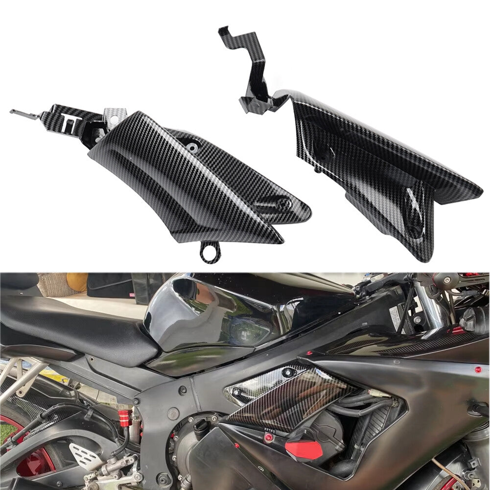 Carbon Fiber Side Trim Frame Covers Fairings for Yamaha YZF R6 03-05 R6S 06-09