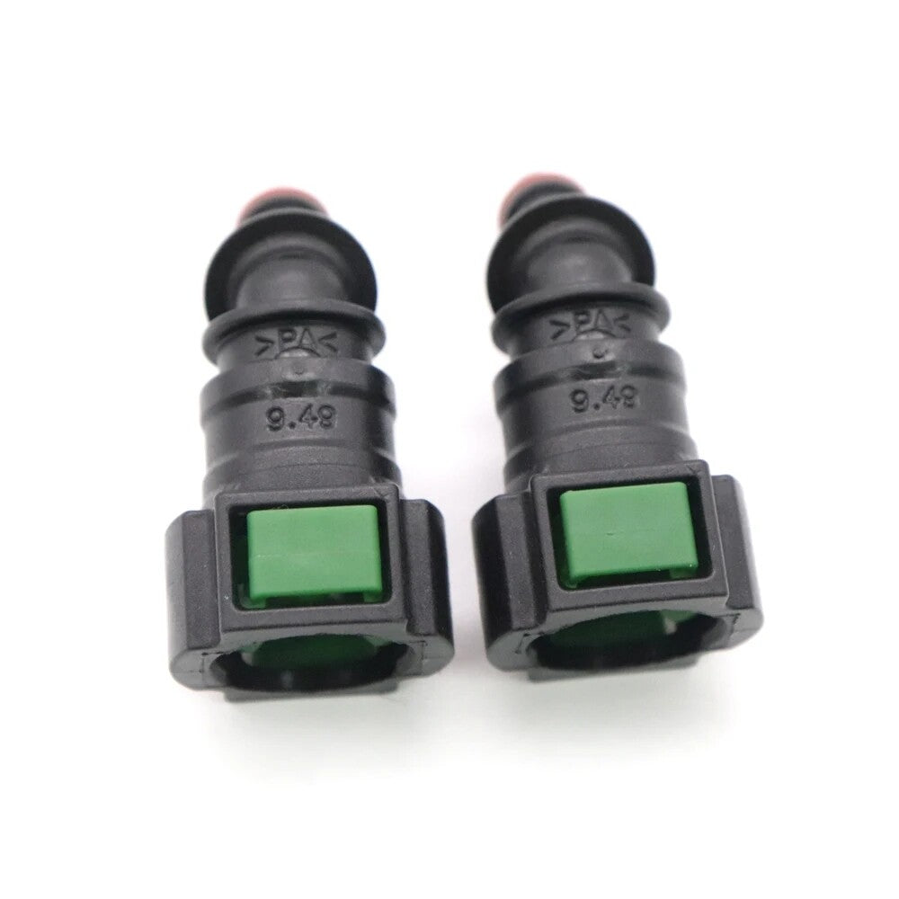 2-pack of new fuel line hose quick-release female connectors 9.49mm ID6 8x6 135¡ã