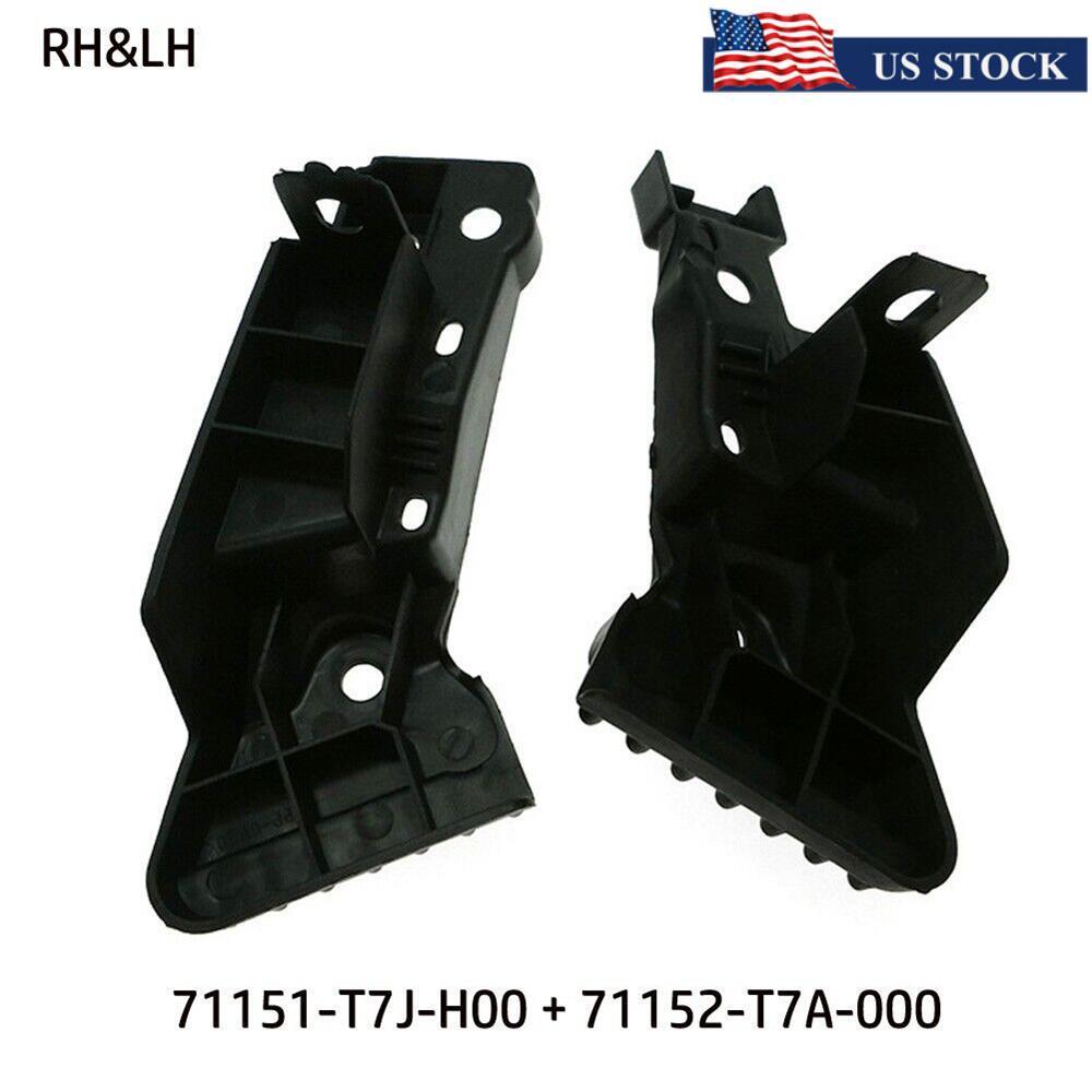 Car RHLH Grille Bumper Brackets Reinforcement Beam Black for Honda 2016-18 HR-V