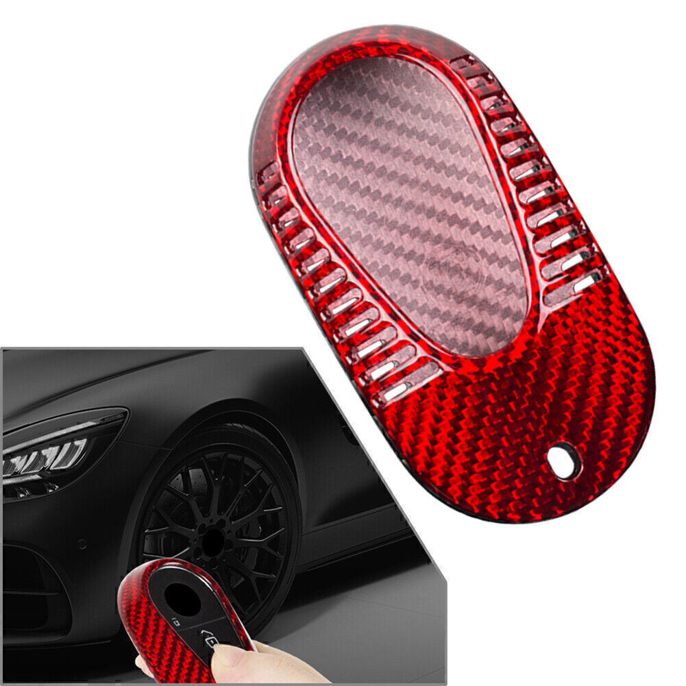 Red keychain protective case for Mercedes-Benz S-Class S400, S350L, and S450L 2021.