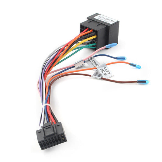 For Android Car Stereo Power Cable 16 Pin Iso Wiring Harness Connector Adapter