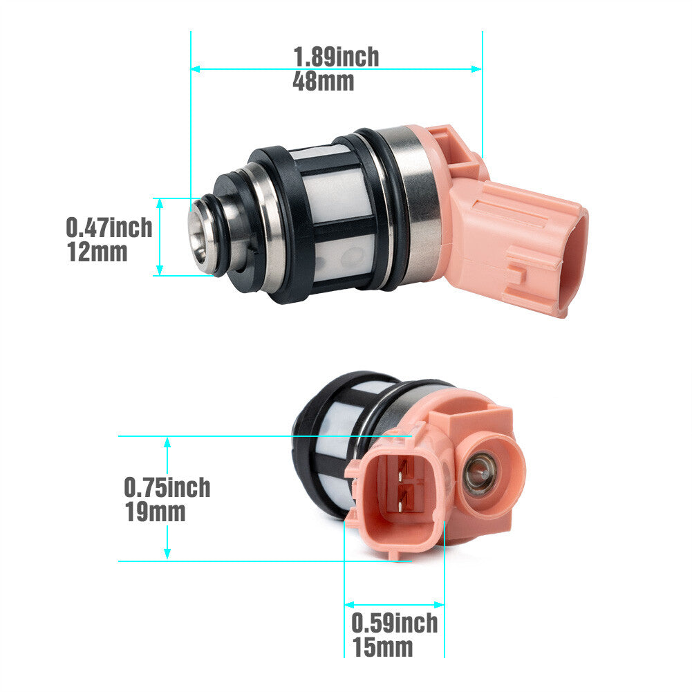 6 Pcs NEW Fuel Injectors for Nissan Xterra Frontier Pathfinder 3.3L 1996-2004