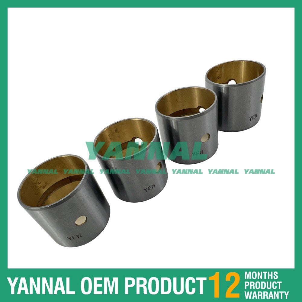 Four new 4FB1 connecting rod bushings, 25 mm, for Isuzu Iseki TL3700 tractors.