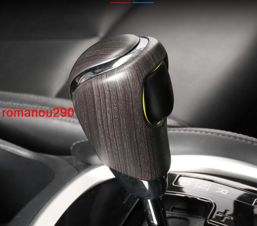 for Nissan Rogue 2017-2020 ABS Wood Grain Gear Shift Knob Shifter Cover Trim