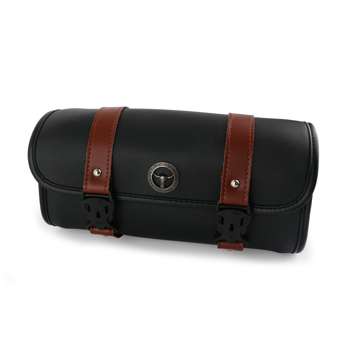 MOTORCYCLE TOOL BAG MOTORBIKE PU LEATHER TOOL ROLL SADDLE BAG LUGGAGE WATERPROFF