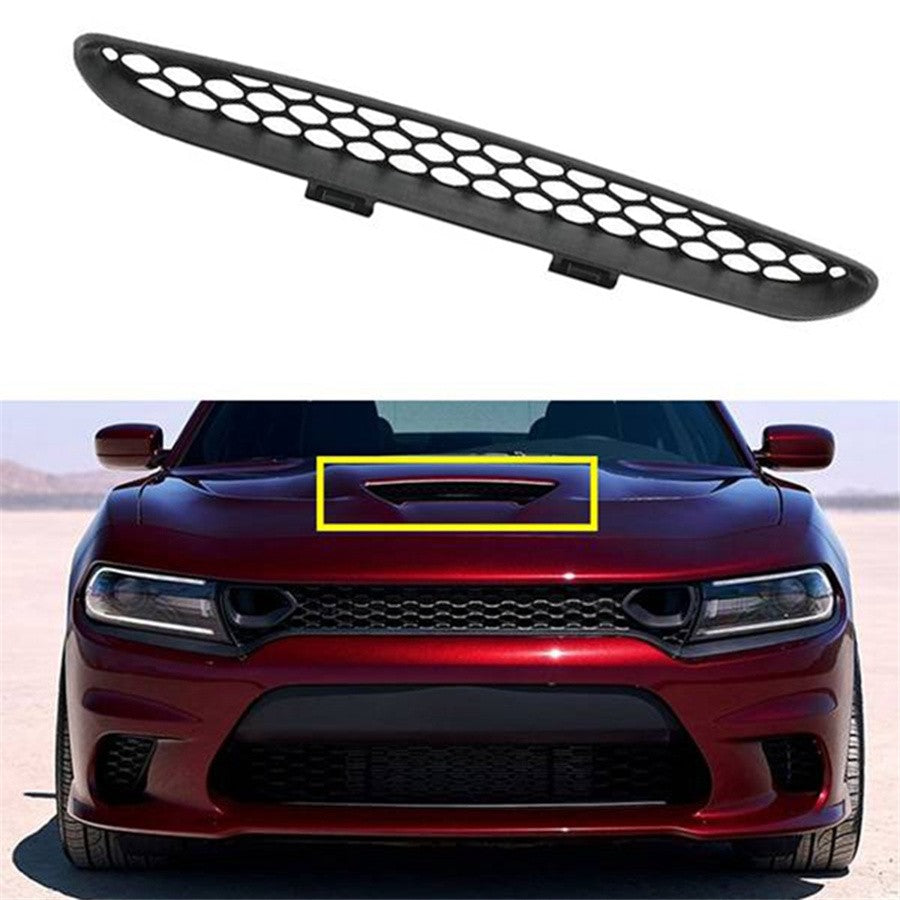 Car Front Hood Scoop Cover Center Grid Grille Trim For 2015-2020 for Dodge for Charger