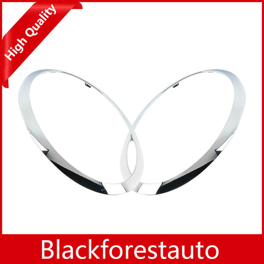 Pair for Mini F55 F56 Cabrio 2013-18 Front Headlight Trim Bezel Ring RightLeft