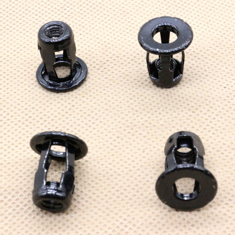4-Piece Rivet Cap Nut License Bracket Nut Metal Clip for Volkswagen and for Audi N90218403