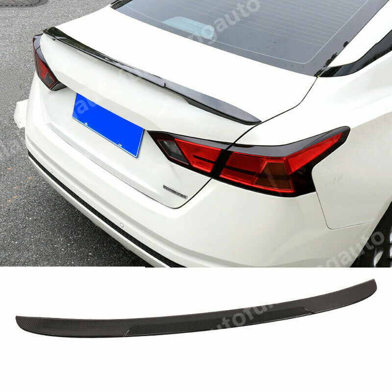 for Nissan Altima 2019-2024 Carbon Fiber ABS Rear Trunk Spoiler Boot Lip Wing 1X